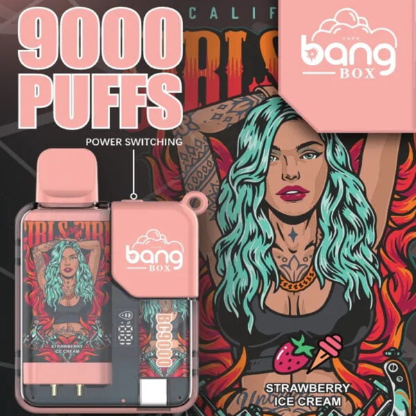 Bang Box 9000 Puffs 0% 2% 3% 5% Никотиновая перезаряжаемая светодиодная сигарета с дисплеем для сигарет Одноразовая вейп оптом - AlwaysVape - 6