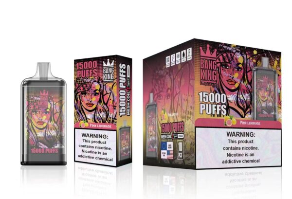 Bang King 15000 Puffs 0% 2% 3% 5% Nikotin újratölthető eldobható Vape nagykereskedés - AlsoVape - 10