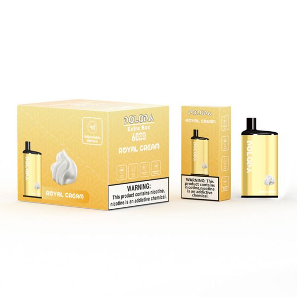 DOLODA Extra Box 6000 Puffs 2% 5% Nikotin Újratölthető Eldobható Vape Nagyker - AlsoVape - 4