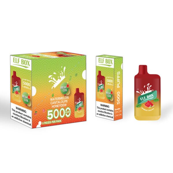 ELF BOX 5000 Puffs 0% 2% 3% 5% Nicotine Jetable Vape Authentique E Cigarette Stylo En Gros - AlsoVape - 10