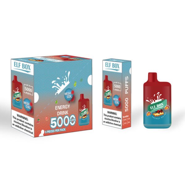 ELF BOX 5000 Puffs 0% 2% 3% 5% Nicotine Jetable Vape Authentique E Cigarette Stylo En Gros - AlsoVape - 15