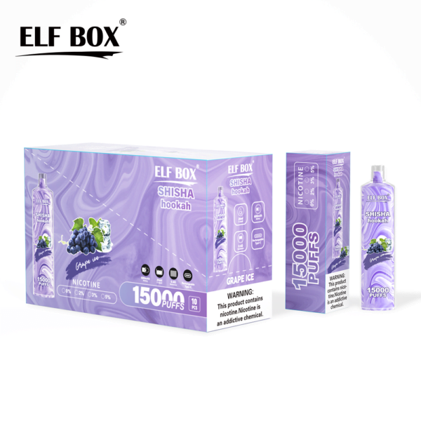 ELF BOX LS15000 Puff Shisha Hookah 0% 2% 5% Nicotina recarregável descartável Vape atacado - AlsoVape - 13