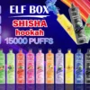 ELF BOX LS15000 Puff Shisha Vesipiippu 0% 2% 5% Nikotiini Ladattava Kertakäyttöinen Vape Tukkumyynti