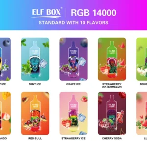 ELF BOX RGB14000 Puffs 0% 2% 3% 5% Nikotinový dobíjecí jednorázový vape velkoobchod – AlsoVape – 10