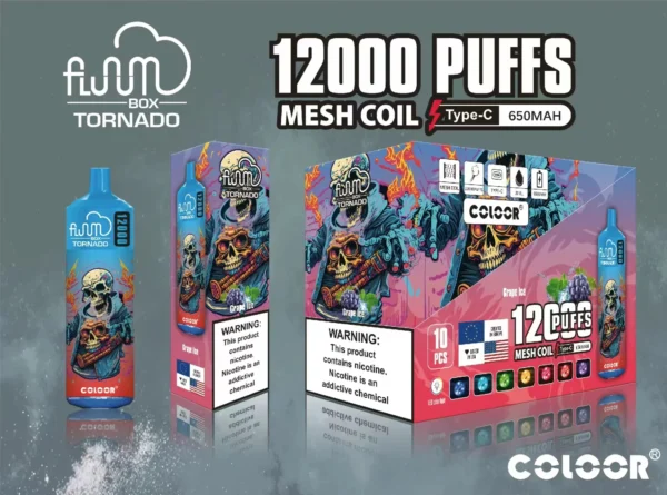 FLUUM BOX 12000 Puffs 0% 2% 3% 5% Nicotine Rechargeable Disposable Vape Pen Pods E-Cigarette Wholesale - AlsoVape - 5
