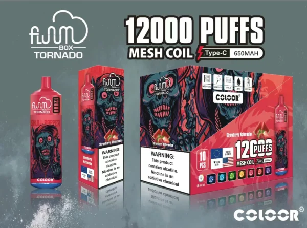 FLUUM BOX 12000 Puffs 0% 2% 3% 5% Nicotine Rechargeable Disposable Vape Pen Pods E-Cigarette Wholesale - AlsoVape - 7