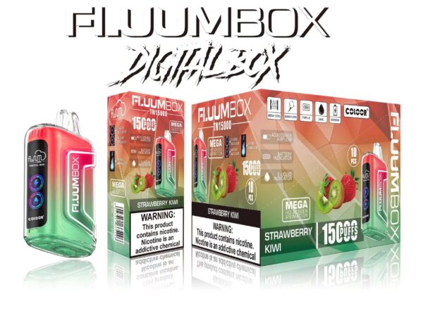 FluuM Digital Box TN 15000 Puffs 0% 2% 3% 5% Nicotina recarregável descartável Vape Pen Pods E-Cigarette atacado - AlsoVape - 6