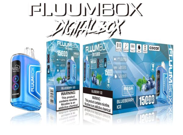 Fluum Digital Box TN 15000 Puffs 0% 2% 3% 5% Nicotina recarregável descartável Vape Pen Pods E-Cigarette atacado - AlsoVape - 4