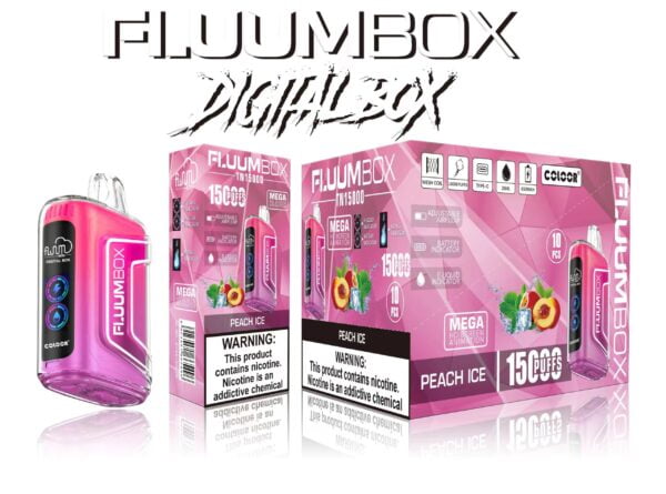Fluum Digital Box TN 15000 Puffs 0% 2% 3% 5% Nicotina recarregável descartável Vape Pen Pods E-Cigarette atacado - AlsoVape - 3