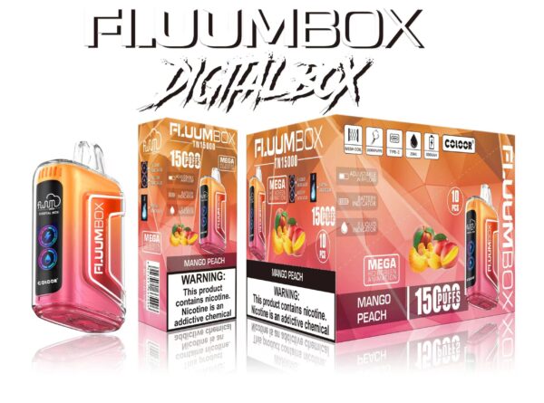 Fluum Digital Box TN 15000 Puffs 0% 2% 3% 5% Nicotina recarregável descartável Vape Pen Pods E-Cigarette atacado - AlsoVape - 13