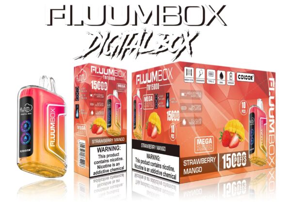 Fluum Digital Box TN 15000 Puffs 0% 2% 3% 5% Nicotina recarregável descartável Vape Pen Pods E-Cigarette atacado - AlsoVape - 11
