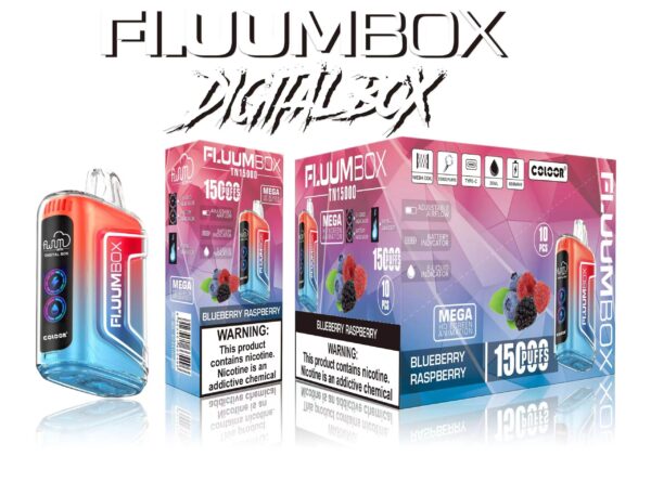 Fluum Digital Box TN 15000 Puffs 0% 2% 3% 5% Nicotina recarregável descartável Vape Pen Pods E-Cigarette atacado - AlsoVape - 8