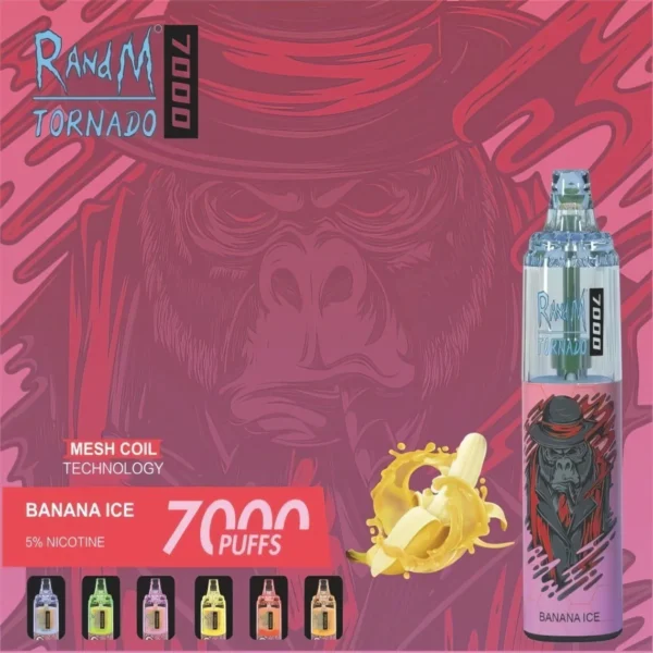 RandM Tornado 7000 Puffs 0% 2% 3% 5% Nikotinový jednorázový vape velkoobchod – AlsoVape – 6