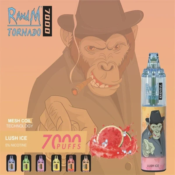 RandM Tornado 7000 Puffs 0% 2% 3% 5% Nikotinový jednorázový vape velkoobchod – AlsoVape – 5