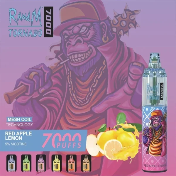 RandM Tornado 7000 Puffs 0% 2% 3% 5% Nikotinový jednorázový vape velkoobchod – AlsoVape – 3