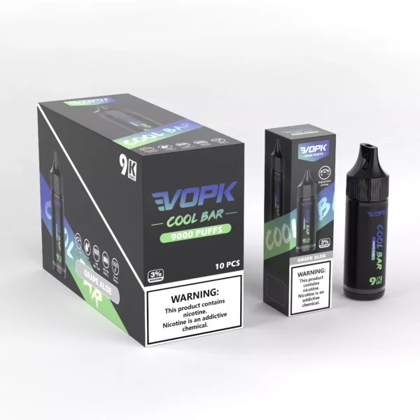 VOPK COOL BAR-9000 PUFFS 0% 2% 3% 5% Никотиновый одноразовый вейп оптом - TooVape - 3
