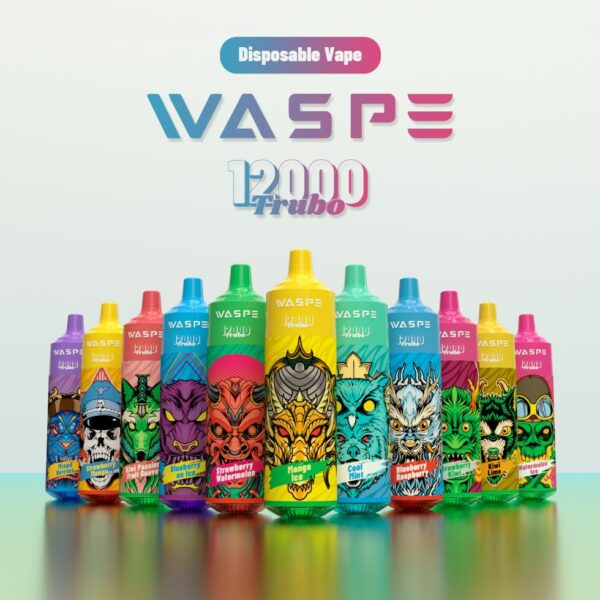 WASPE 12000 PUFFS 0% 2% 3% 5% Nikotin eldobható Vape nagykereskedés - AlsoVape - 1
