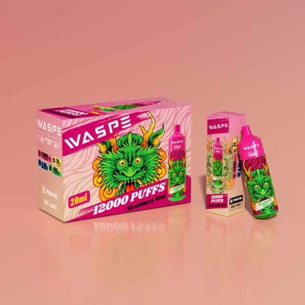 WASPE 12000 PUFFS 0% 2% 3% 5% Nikotin eldobható Vape nagykereskedés - AlsoVape - 6