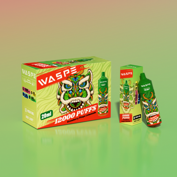 WASPE 12000 PUFFS 0% 2% 3% 5% Nikotin eldobható Vape nagykereskedés - AlsoVape - 8