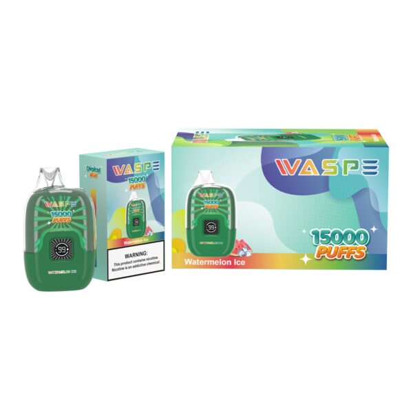 WASPE 15000 PUFFS digitális doboz 0% 2% 3% 5% Nikotin eldobható Vape nagykereskedés - AlsoVape - 8