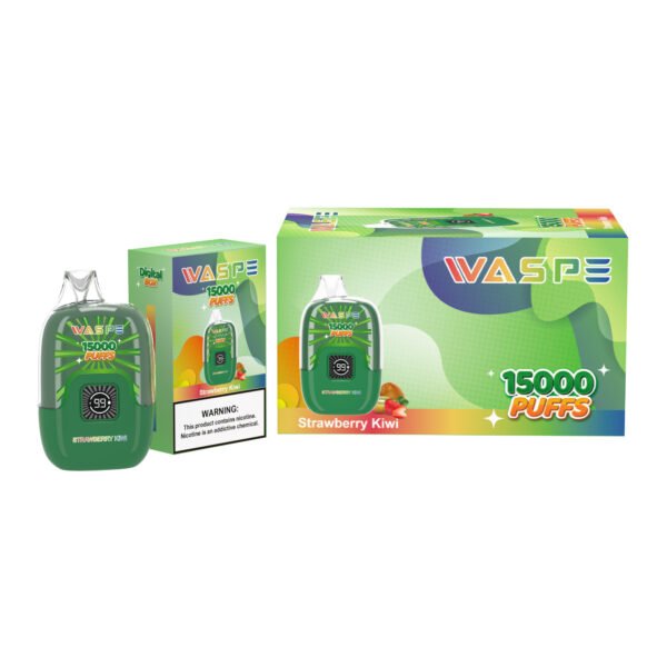 WASPE 15000 PUFFS digitális doboz 0% 2% 3% 5% Nikotin eldobható Vape nagykereskedés - AlsoVape - 5