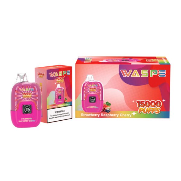 WASPE 15000 PUFFS digitális doboz 0% 2% 3% 5% Nikotin eldobható Vape nagykereskedés - AlsoVape - 6
