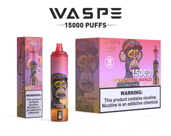 WASPE 15000 PUFFS 0% 2% 3% 5% Nicotine Wegwerp Vape Groothandel - AlsoVape - 12