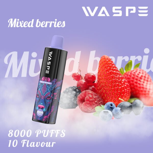 WASPE 8000 PUFFS 0% 2% 3% 5% Nikotin engångsvape grossist - AlsoVape - 8