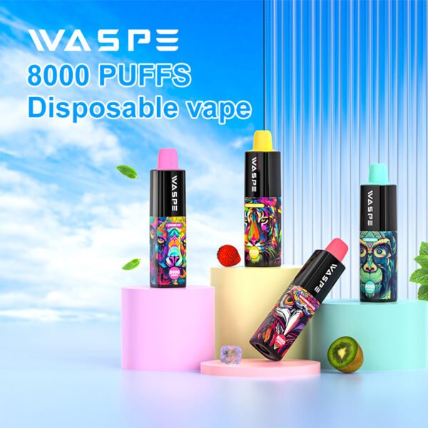 WASPE 8000 PUFFS 0% 2% 3% 5% Nikotin disponibel vape grossist - AlsoVape - 1