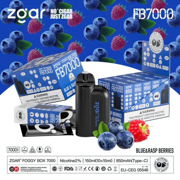 ZGAR FOGGY BOX 7000 Puffs 2% Nicotină reîncărcabilă de unică folosință Vape cu ridicata - AlsoVape - 12
