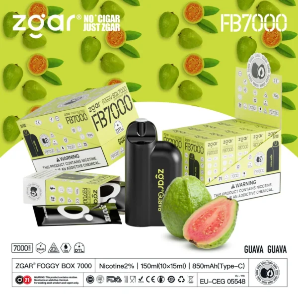 ZGAR FOGGY BOX 7000 Puffs 2% Nicotină reîncărcabilă de unică folosință Vape en-gros - AlsoVape - 16