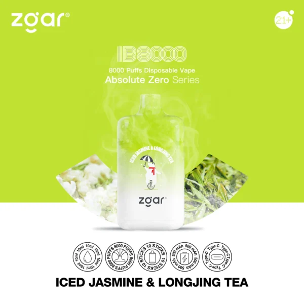 ZGAR ICE BOX 8000 Puffs 2% Nicotina Vape desechable recargable al por mayor - AlsoVape - 5