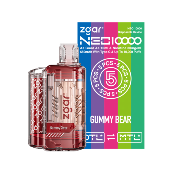 ZGAR NEO 10000 Puffs 3% Nicotina Recarregável Vape Descartável Atacado - AlsoVape - 8
