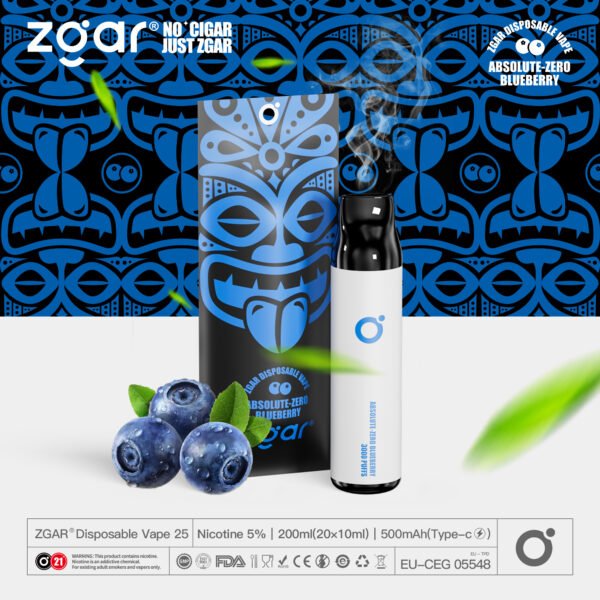 ZGAR ZG25 3000 Puffs 5% Pod desechable recargable con nicotina al por mayor - AlsoVape - 1