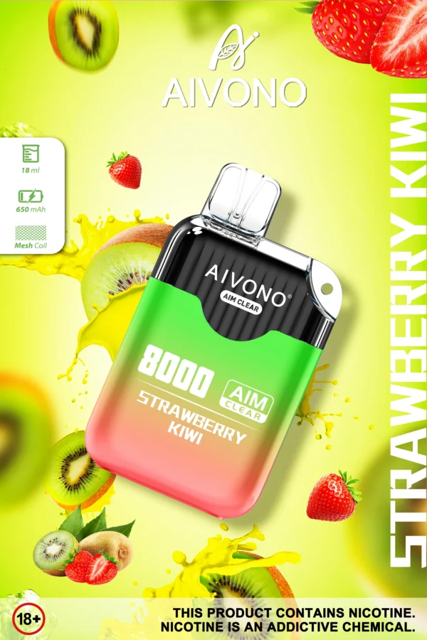 AIVONO AIM CLEAR 8000 Puffs 0% 2% 5% Vapes desechables recargables con bajo contenido de nicotina Compra a granel al por mayor - AlsoVape - 5