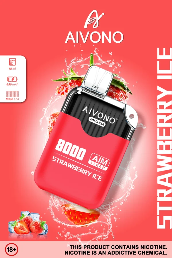 AIVONO AIM CLEAR 8000 Puffs 0% 2% 5% Vapes desechables recargables con bajo contenido de nicotina Compra a granel al por mayor - AlsoVape - 9