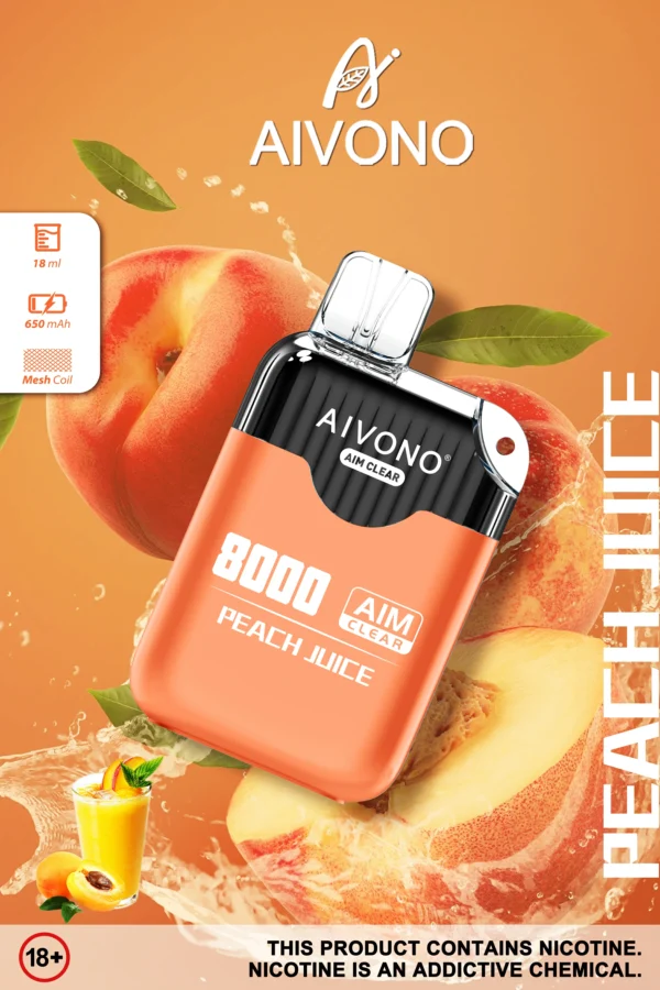 AIVONO AIM CLEAR 8000 Puffs 0% 2% 5% Vapes desechables recargables con bajo contenido de nicotina Compra a granel - AlsoVape - 10