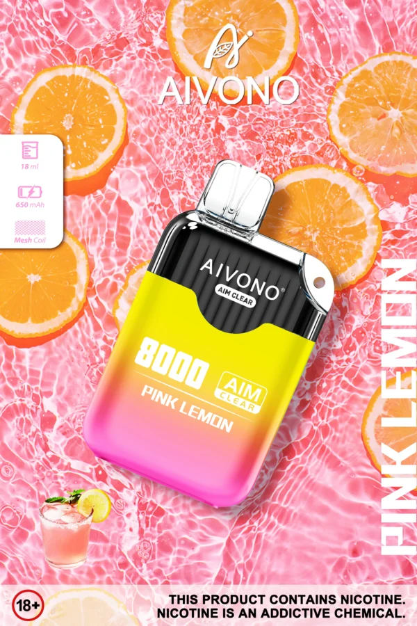 AIVONO AIM CLEAR 8000 Puffs 0% 2% 5% Vapes desechables recargables con bajo contenido de nicotina Compra a granel - AlsoVape - 6