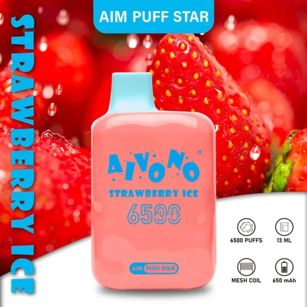 AIVONO AIM PUFFSTAR 6500 Puffs 0% 2% 5% Vapes desechables recargables con bajo contenido de nicotina Compra a granel al por mayor - AlsoVape - 10