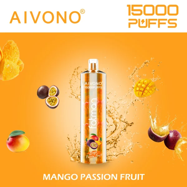 AIVONO FATMAN 15000 Puffs 0% 2% 3% 5% Перезаряжаемые одноразовые ручки для вейпов с низким содержанием никотина, оптовая покупка оптом - AlwaysVape - 9