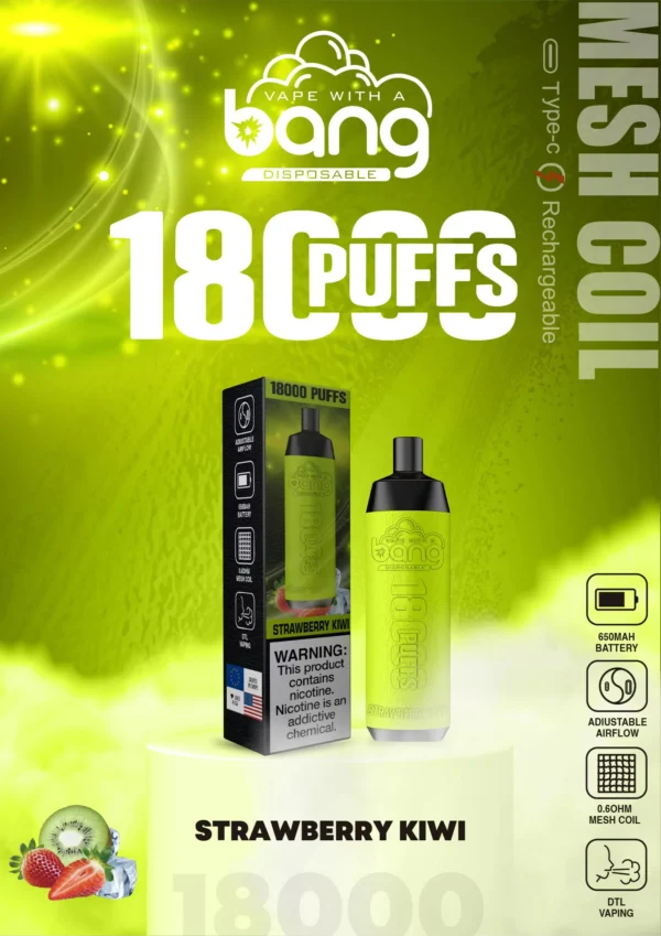 Bang Crown Bar 18000 de pufături 0% 2% 3% 5% Stilo vape reîncărcabil de unică folosință cu un nivel scăzut de nicotină Cumpărați cu ridicata - AlsoVape - 7