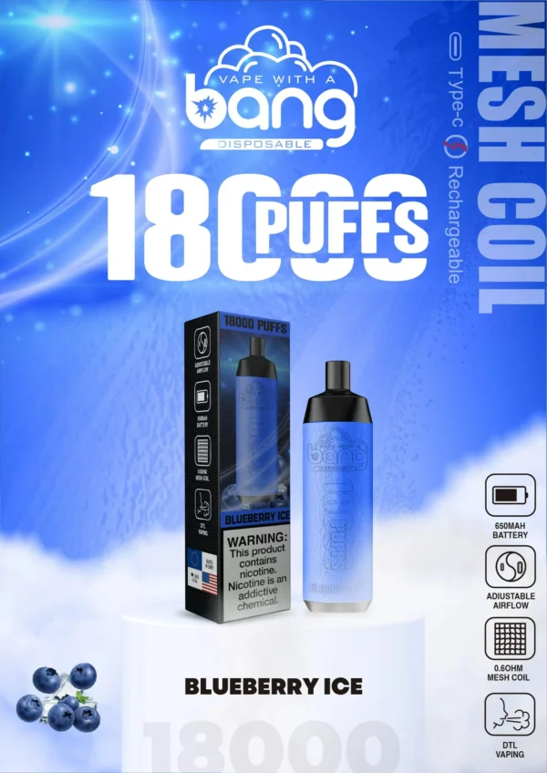 Bang Crown Bar 18000 Puff-uri 0% 2% 3% 5% Nivel scăzut de nicotină, reîncărcabil, de unică folosință, stilou de vaporizator în vrac Cumpărați cu ridicata - AlsoVape - 3