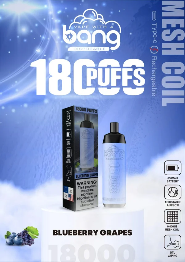 Bang Crown Bar 18000 de pufături 0% 2% 3% 5% Stilo vape reîncărcabil de unică folosință cu conținut scăzut de nicotină Vrac Cumpărați cu ridicata - AlsoVape - 16