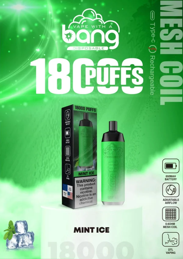 Bang Crown Bar 18000 de pufături 0% 2% 3% 5% Stilo vape reîncărcabil de unică folosință cu un nivel scăzut de nicotină Cumpărați cu ridicata - AlsoVape - 11