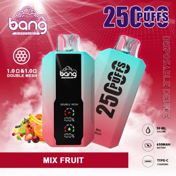 Bang 25000 Puffs 0% 2% 3% 5% Stilo vape reîncărcabil de unică folosință cu conținut scăzut de nicotină Cumpărați cu ridicata - AlsoVape - 10