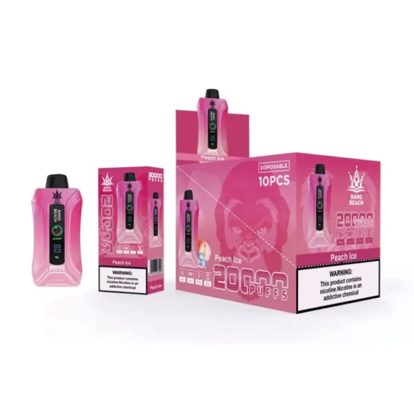 Bang Beach 20000 Puffs 0% 2% 3% 5% Alacsony nikotin tartalmú újratölthető eldobható Vapes Pen Tömeges vásárlás Nagyker - AlsoVape - 8