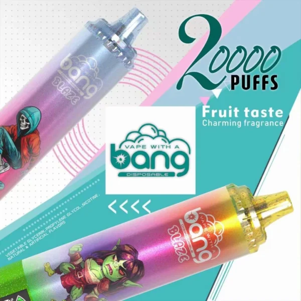 Bang Blaze 20000 Puffs 0% 2% 3% 5% Stylo vape jetable rechargeable à faible teneur en nicotine en vrac Acheter en gros - AlsoVape - 1