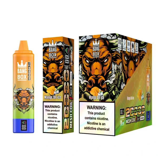 Bang Box 20000 Puffs 0% 2% 3% 5% Alacsony nikotin tartalmú újratölthető tömeges vásárlás Eldobható Vape toll nagykereskedés - AlsoVape - 10