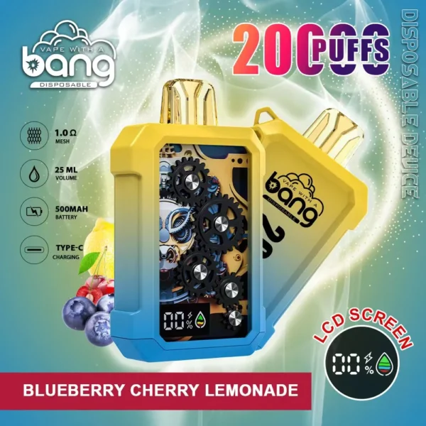 Bang Gear Tick Tock 20000 Puffar 0% 2% 3% 5% Uppladdningsbara engångsvapes med låg nikotinhalt Penna Bulk Köp grossist - AlsoVape - 1