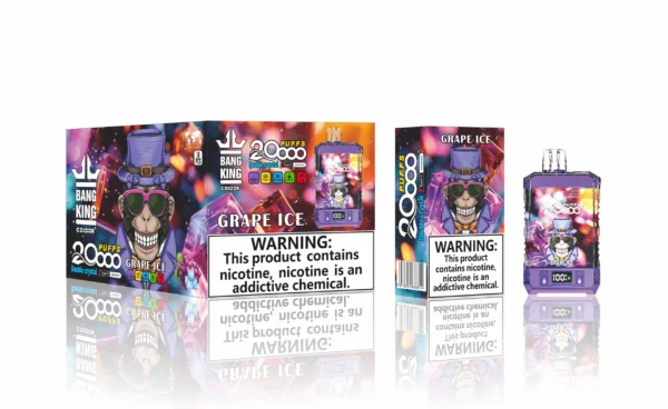 Bang King Double Crystal 20000 Puff-uri 0% 2% 3% 5% Low Nicotine Reincarable Vapes Pen vrac Cumpărați cu ridicata - AlsoVape - 11